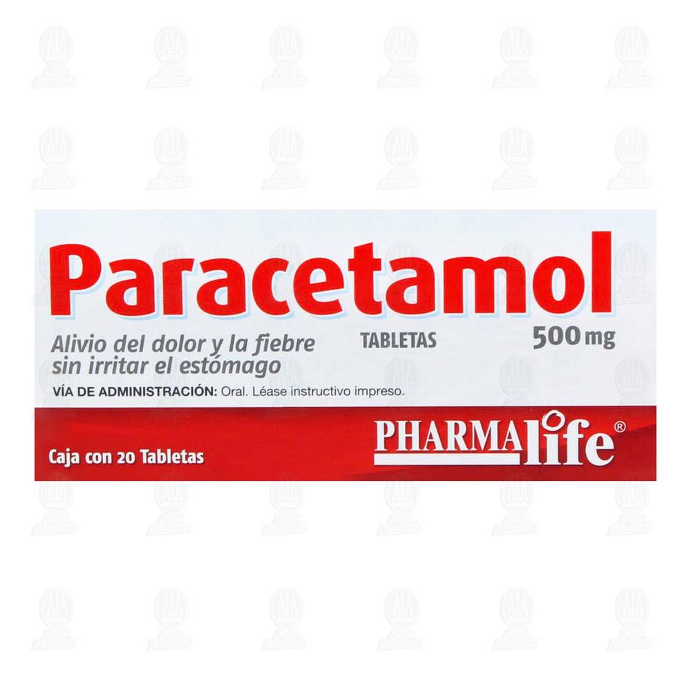 PHARMA life · Paracetamol tabletas 500 mg (20 un)