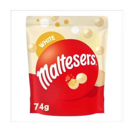 Maltesers White Chocolate Honeycomb, Pouch (74g)