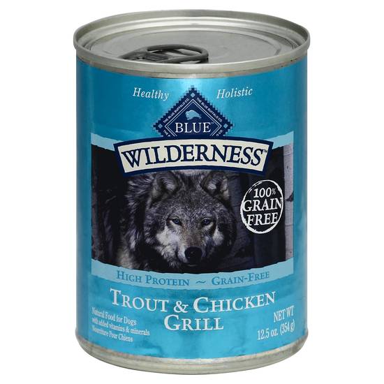 Blue Wilderness Natural Trout & Chicken Grill Food For Dogs