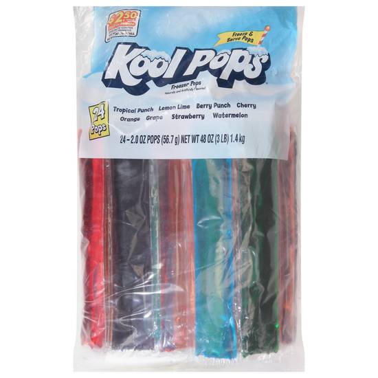Kool Pops Multi Flavor Freezer Pops (24 ct)