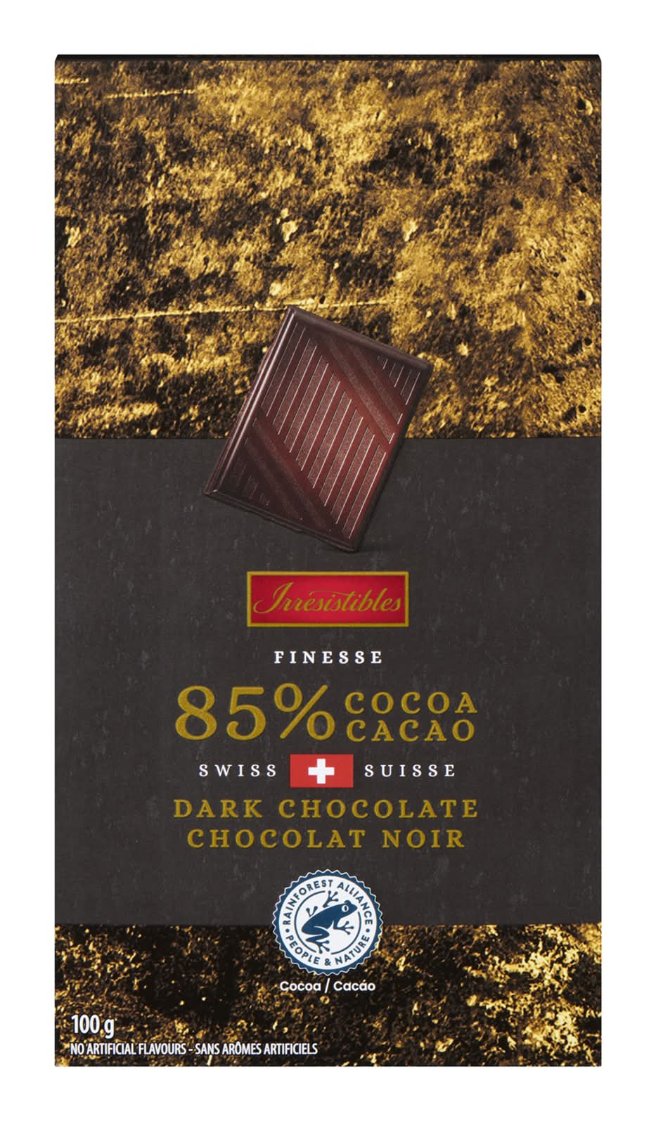 Irresistibles 85% cacao suisse chocolat noir - irresistibles finesse dark chocolate (100 g)