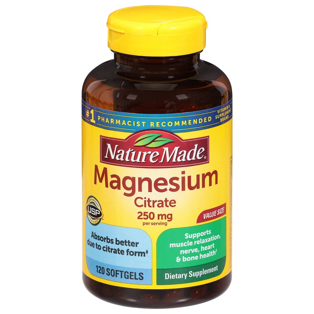 Nature Made Magnesium Citrate 250 mg (120 ct)