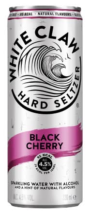 White Claw Black Cherry, Gluten Free Sparkling Water Hard Seltzer (330ml)