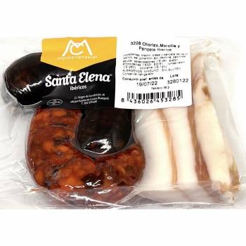 Chorizo, morcilla, panceta ibérico Santa Elena Ibéricos 360 g
