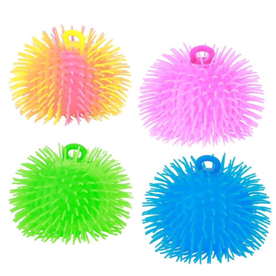 Rubber Puffer Wibbly Ball Toy, 7.5 in.