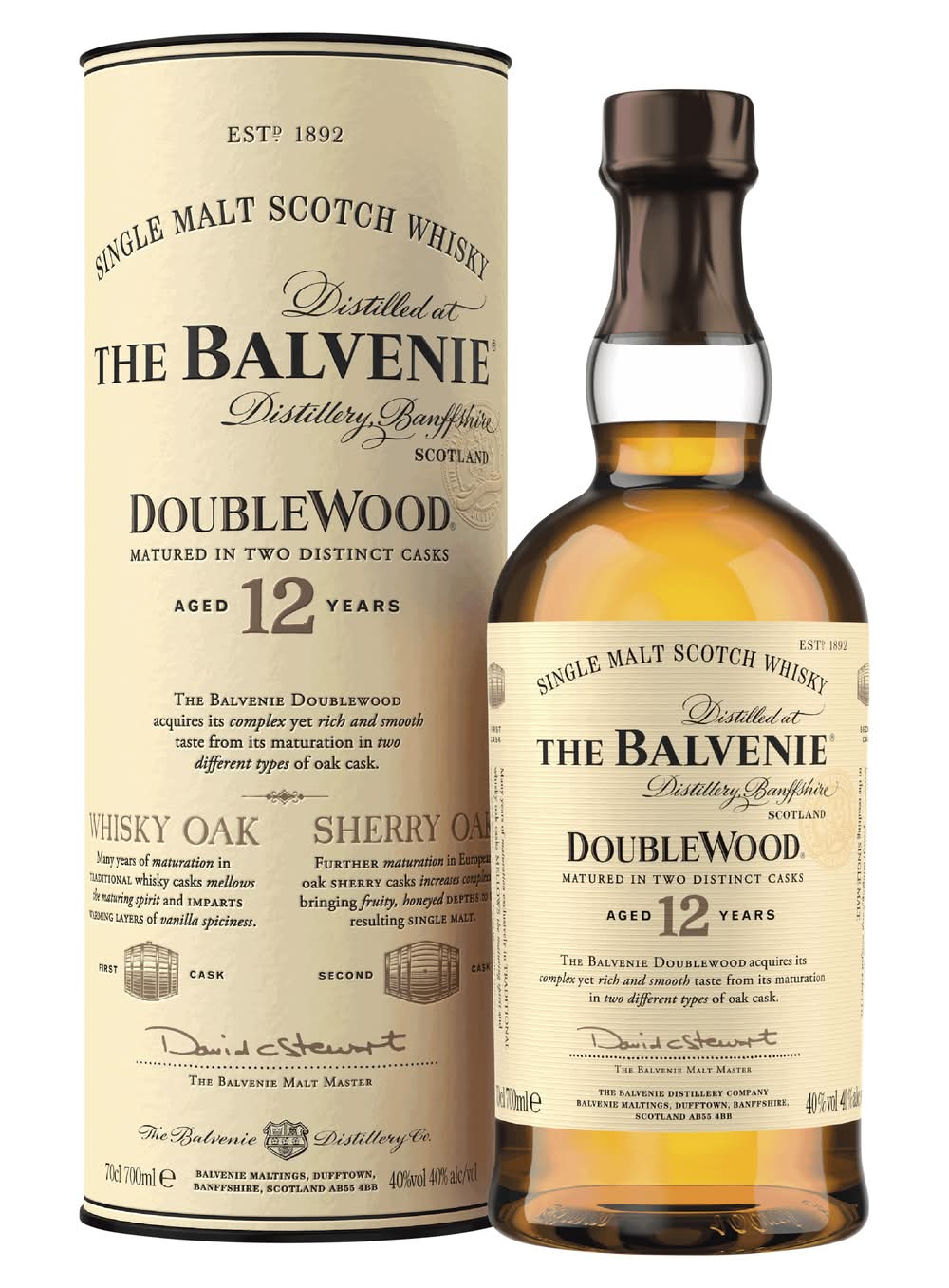 The Balvenie Doublewood 12 Years Old Single Malt Scotch Whisky (700mL)