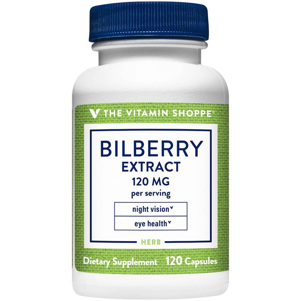 Bilberry Extract Standardized To 25% Anthocyanins - 120 Mg (120 Capsules)
