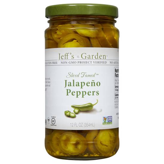Jeff's Garden Sliced Tamed Jalapeno Peppers Non-Gmo