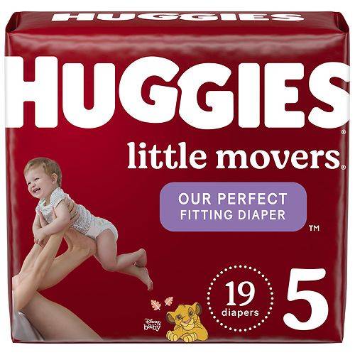 Huggies Little Movers Baby Diapers Size 5 - 19.0 ea