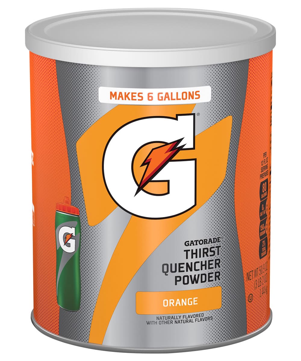Gatorade Thirst Quencher Instant Powder Mix, Orange (51 oz)