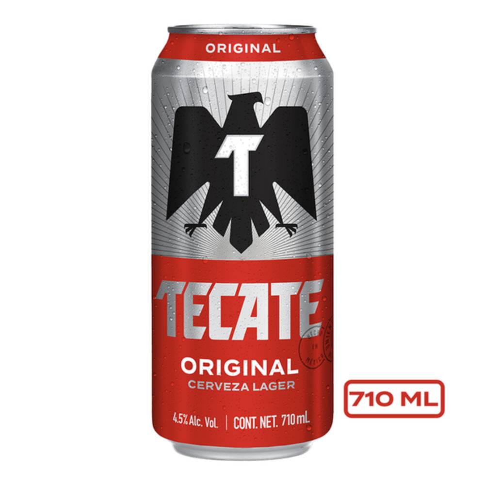 Tecate · Cerveza lager original (710 ml)