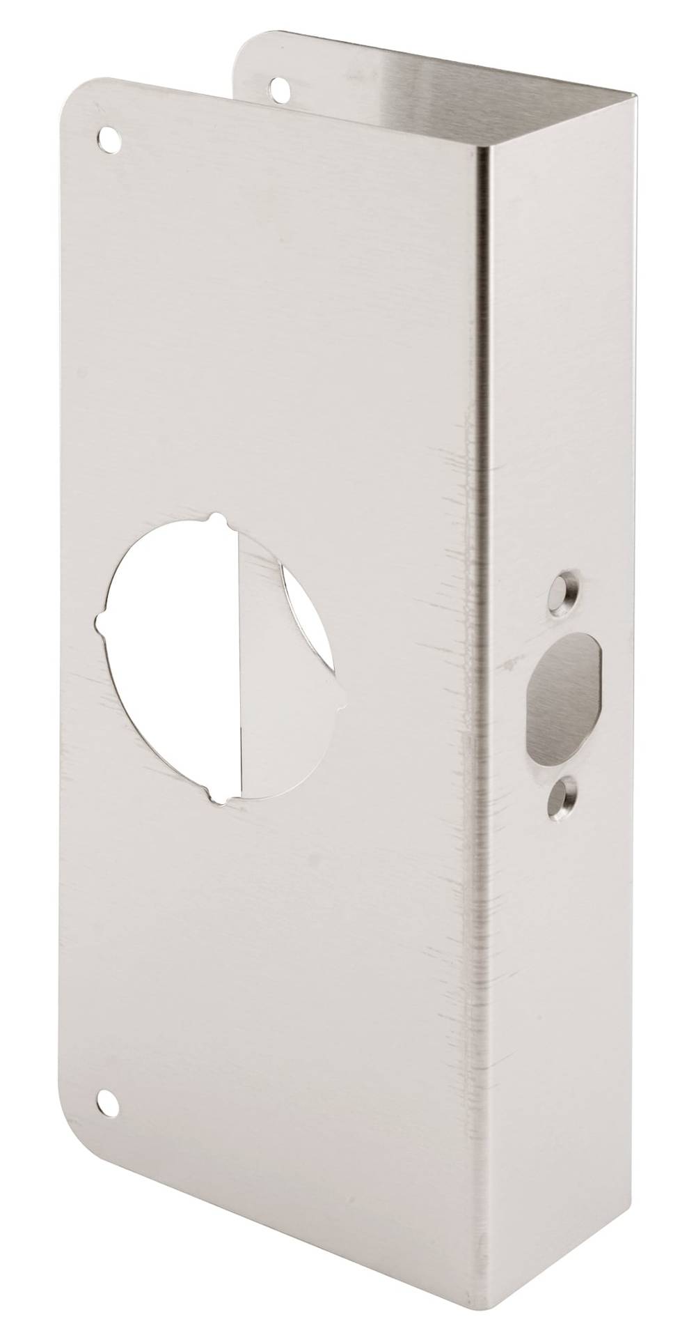 Prime-Line Thick Stainless Steel Lock and Door Reinforcer, 1-3/4 in, Brass