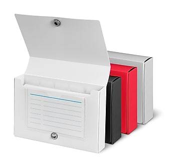 Staples® Index Card Holder for 3 x 5 Cards, 100 Card Capacity, Assorted (ST50992-CC)