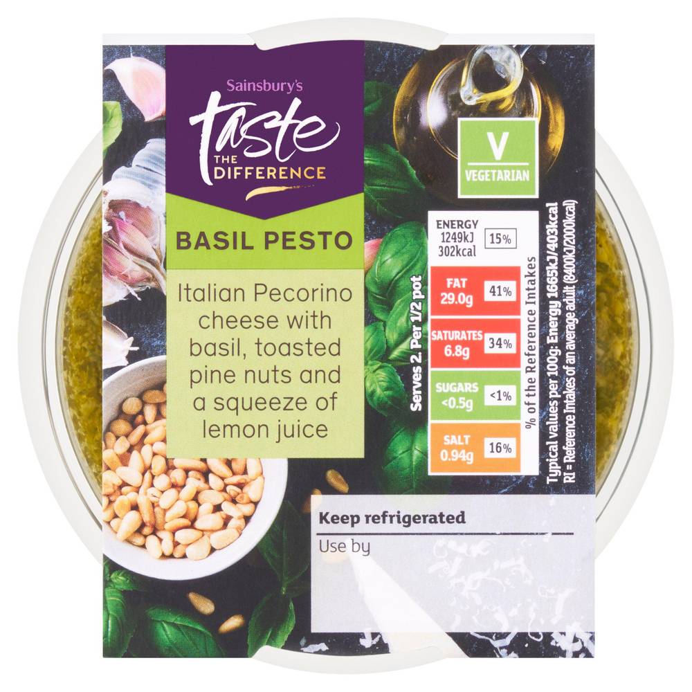 Sainsbury's Basil Pesto, Taste the Difference 150g
