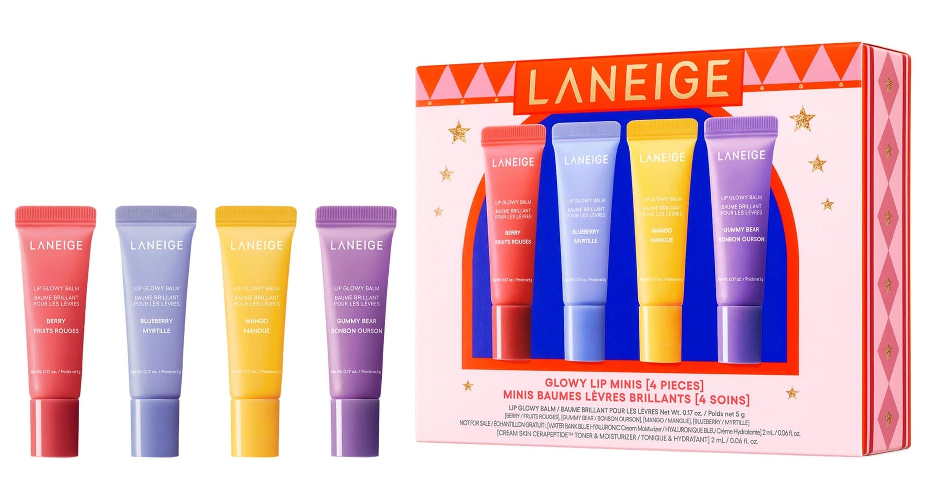 Laneige Glowy Lip Minis Lip Treatment Gift Set