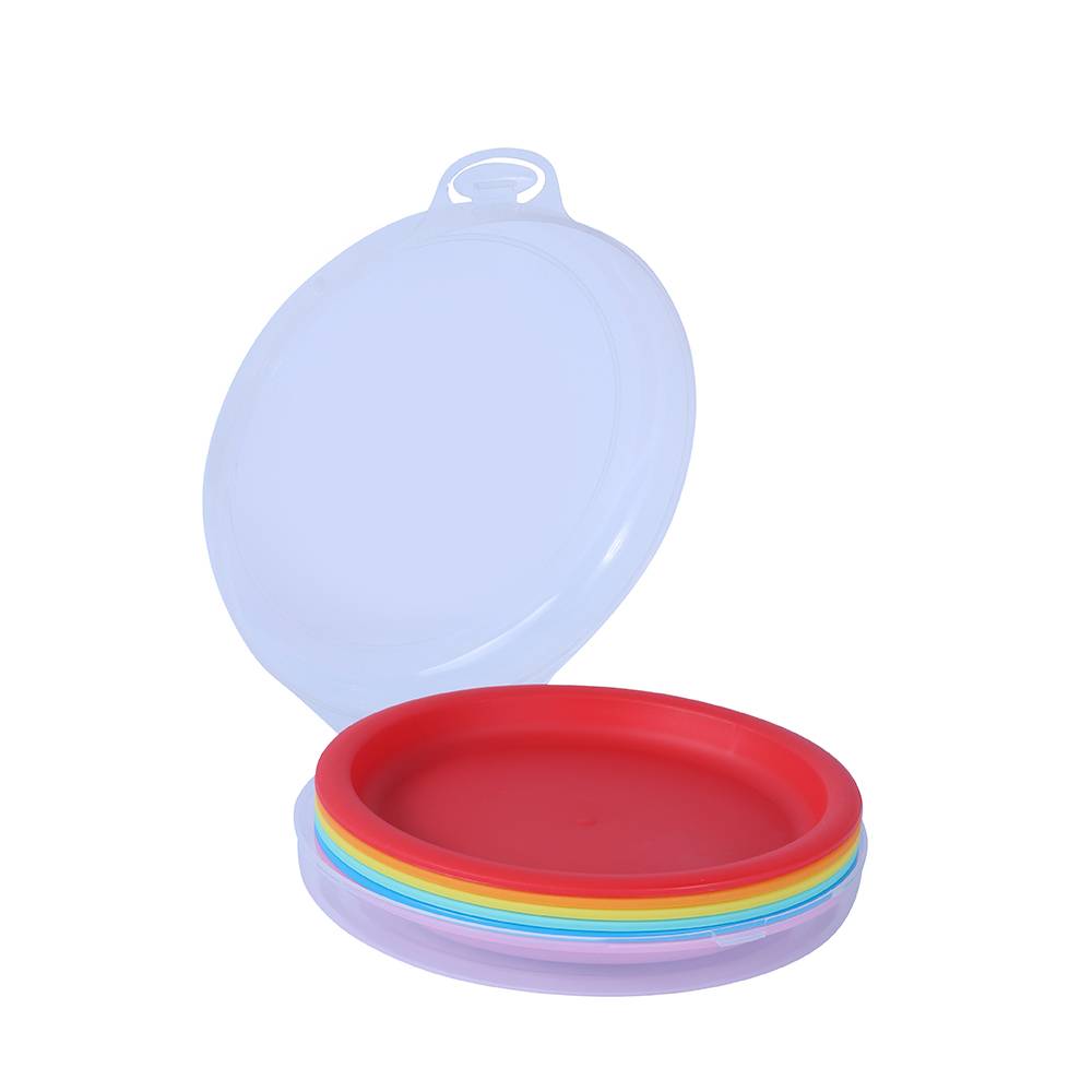 Miniso platos plástico multicolor (set 6 piezas)