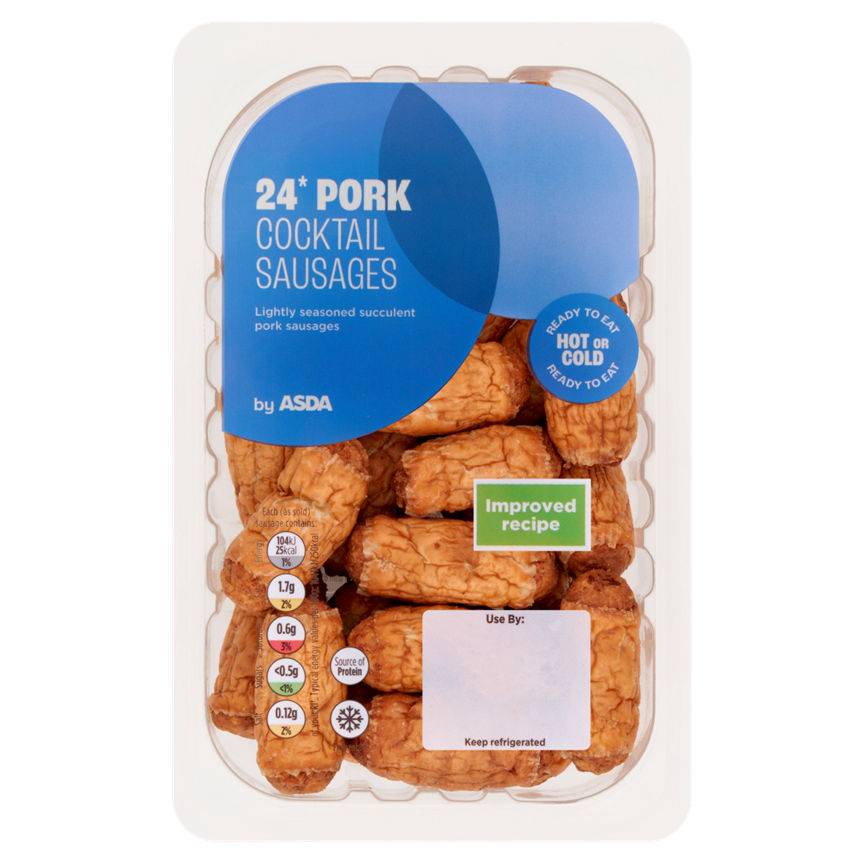 Asda 24 Pork Cocktail Sausages 240g