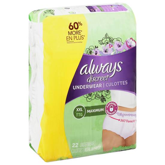 Always Discreet Incontinence Underwear For Women ( 22 ct)