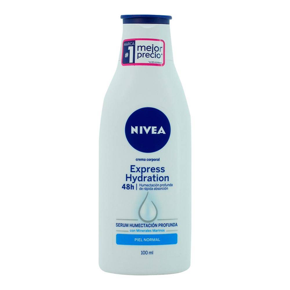 Nivea crema express hydration (botella 100 ml)