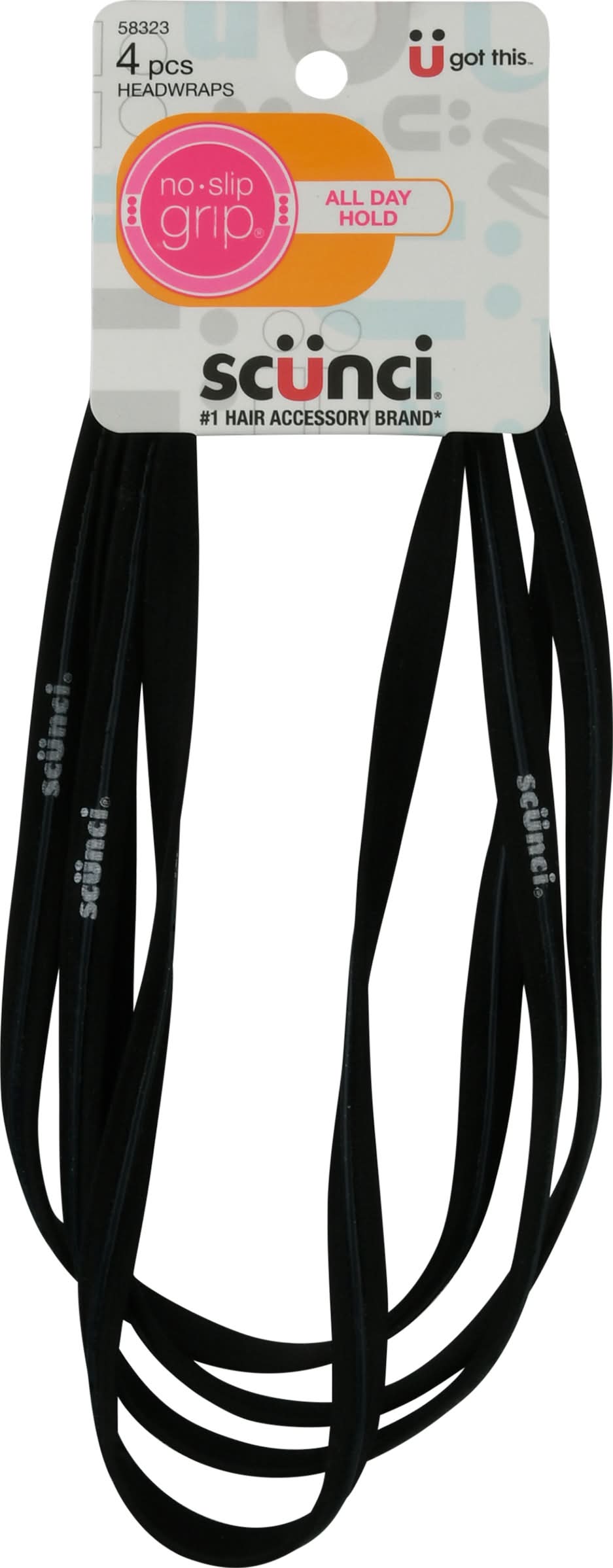 Scunci No Slip Grip Headwraps (4 ct) (1.6 oz, 4 ct)