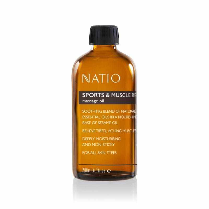 Natio Massage Oil - Sports and Muscle Recovery 200ml