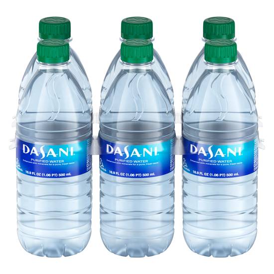Dasani Purified Water (6 ct, 16.9 fl oz)