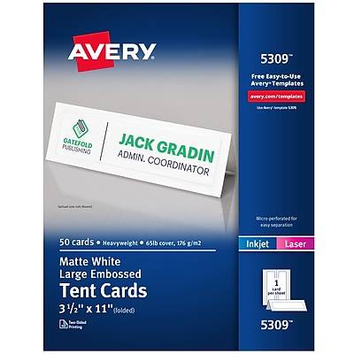 Avery Printable Large Tent Cards (50 ct)