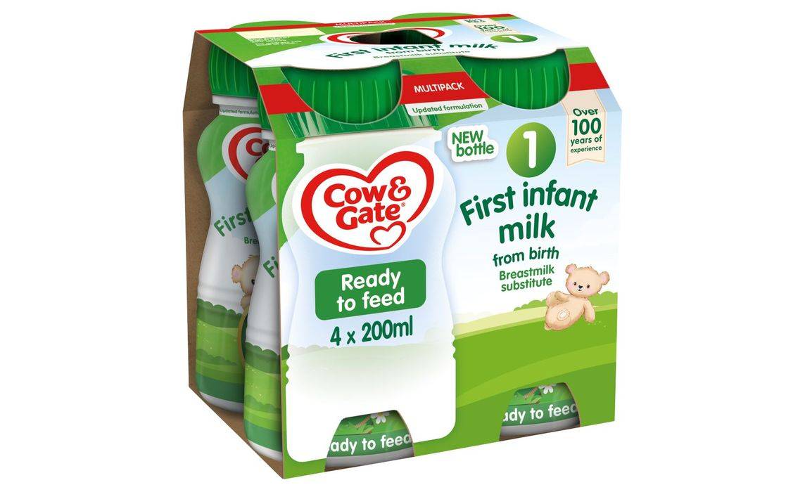 Cow & Gate 1 First Infant Milk From Birth 200ml 4 Pack (399142)