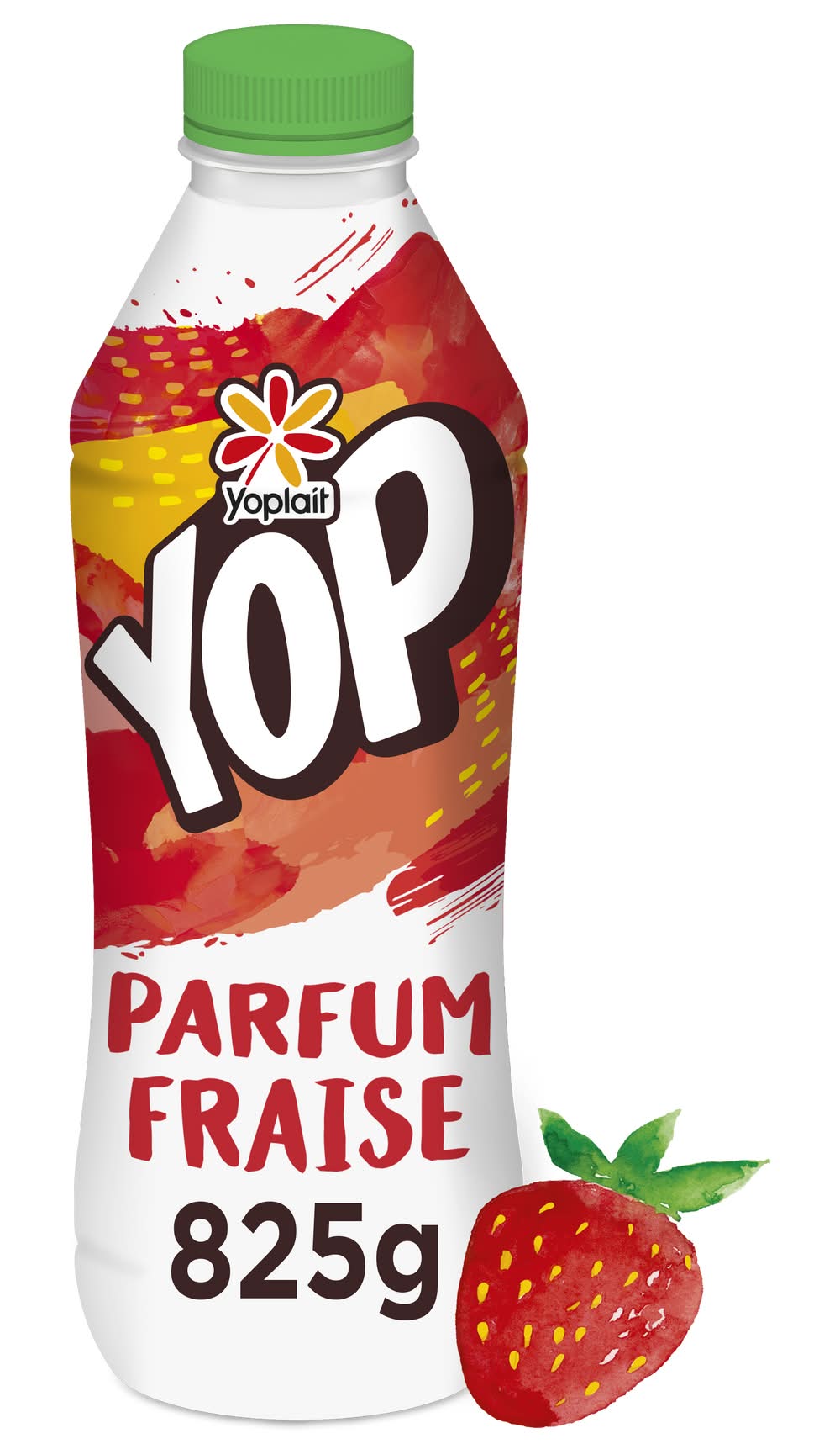 Yoplait - Yaourt à boire sucré aromatisé, fraise (825g)