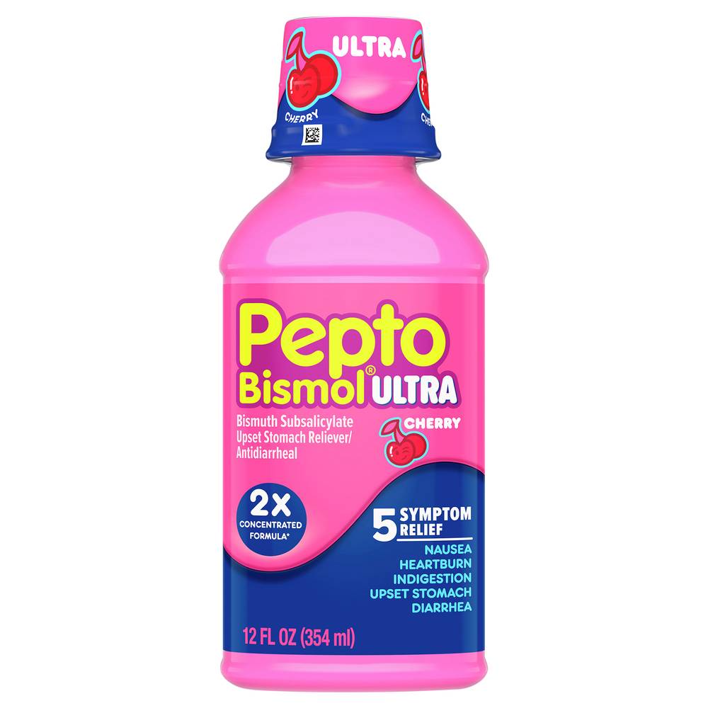 Pepto-Bismol Cherry Upset Stomach Reliever Antidiarrheal