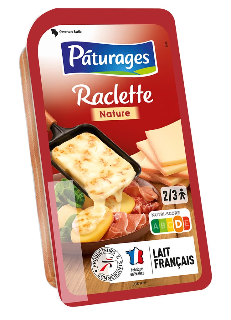 Páturages - Queijo Raclette Fatias, embalagem de 400 g
