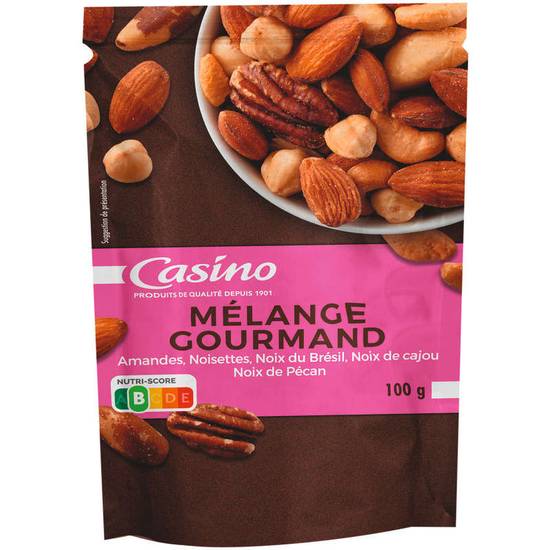 Casino mélange gourmand fruits secs100 g