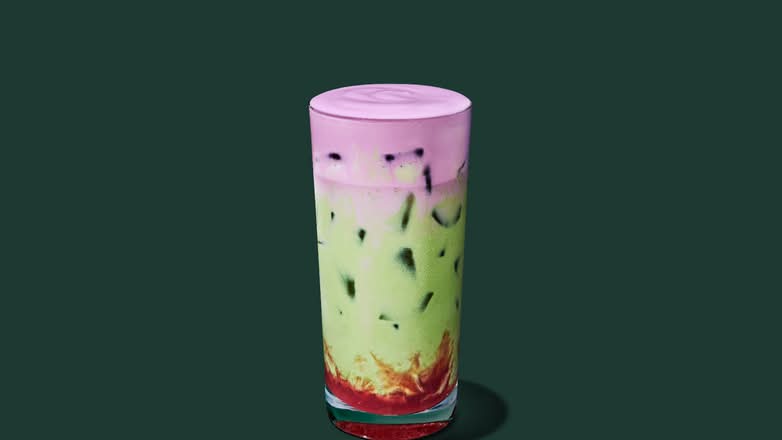 Iced Double Berry Matcha