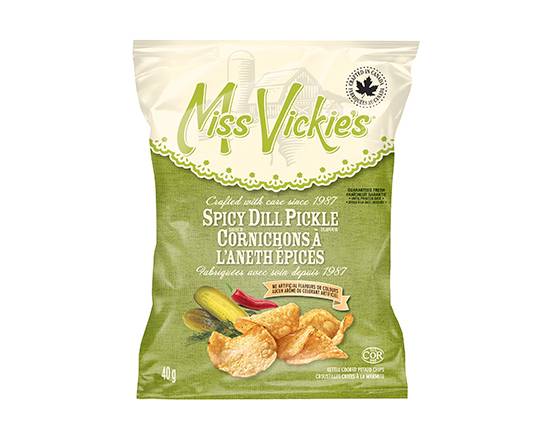 Croustilles Miss Vickie's® à l'aneth épicés / Miss Vickie's® Spicy Dill Pickle