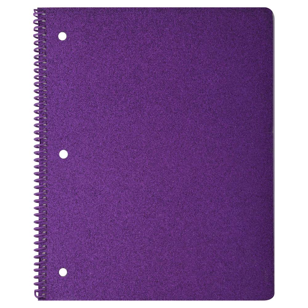 University Of Style Glitter College Rule 80-sheets Notebook (1 notebook)