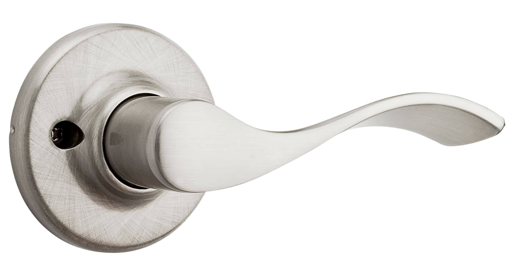 Kwikset Balboa Satin Nickel Interior or Exterior Dummy Door Handle