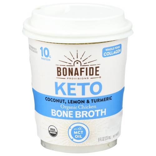 Bonafide Provisions Organic Coconut Oil & MCT Oil Keto Chicken Bone Broth