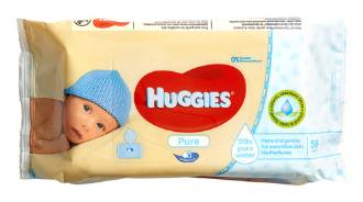 Huggies Pure Baby Wipes 56 Ct