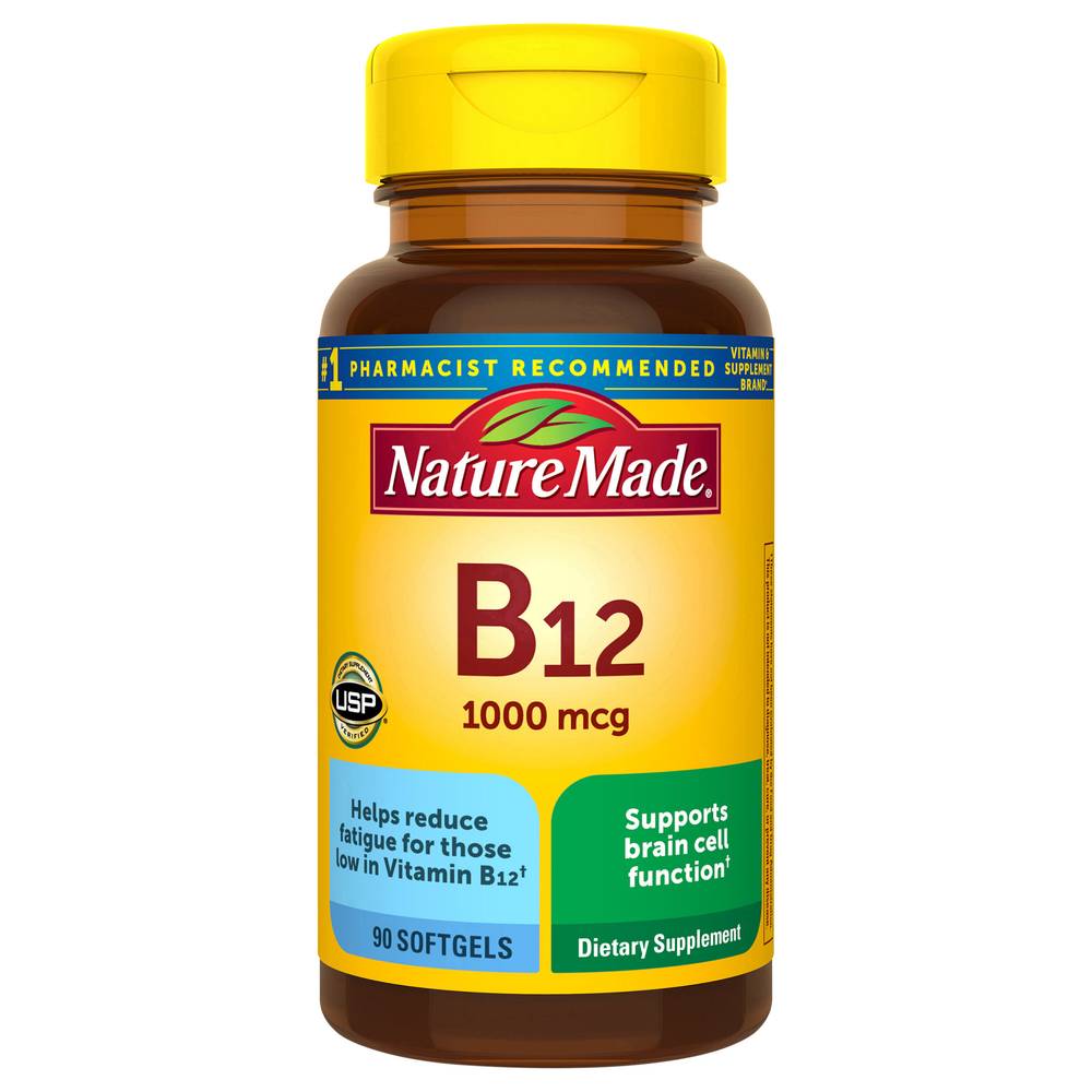 Nature Made Vitamin B12 1000 Mcg Dietary Supplement Softgels (3.2 oz)