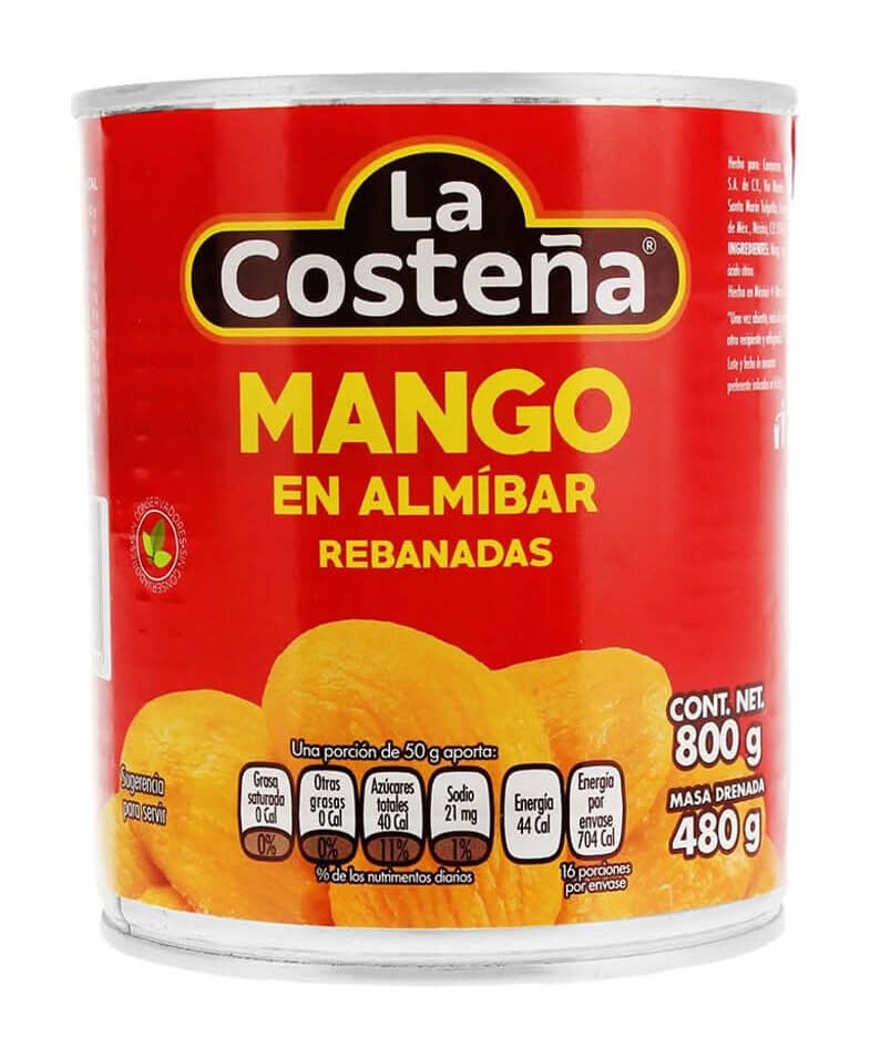 La Costeña · Mango rebanadas en almíbar (800 g)