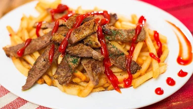 Grilled Steak with French Fries (trocitos carne )