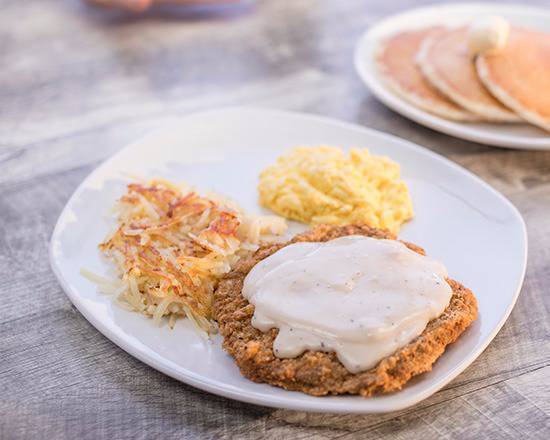 Country Fried Steak and Eggs