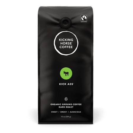 Kicking Horse Coffee Kick Ass Organic Dark Roast Ground Coffee (284 g)