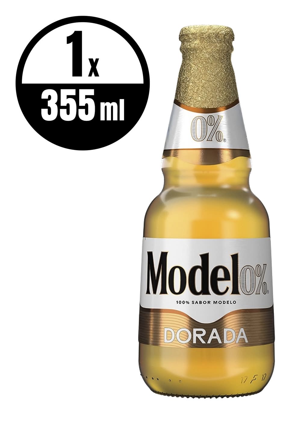 Modelo · Cerveza dorada sin alcohol (355 ml)