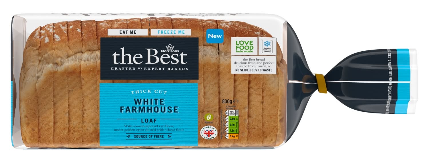Morrisons The Best White Farmhouse Loaf 800g