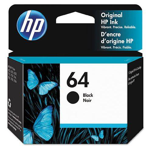 HP 64 Black Ink - 1.0 ea