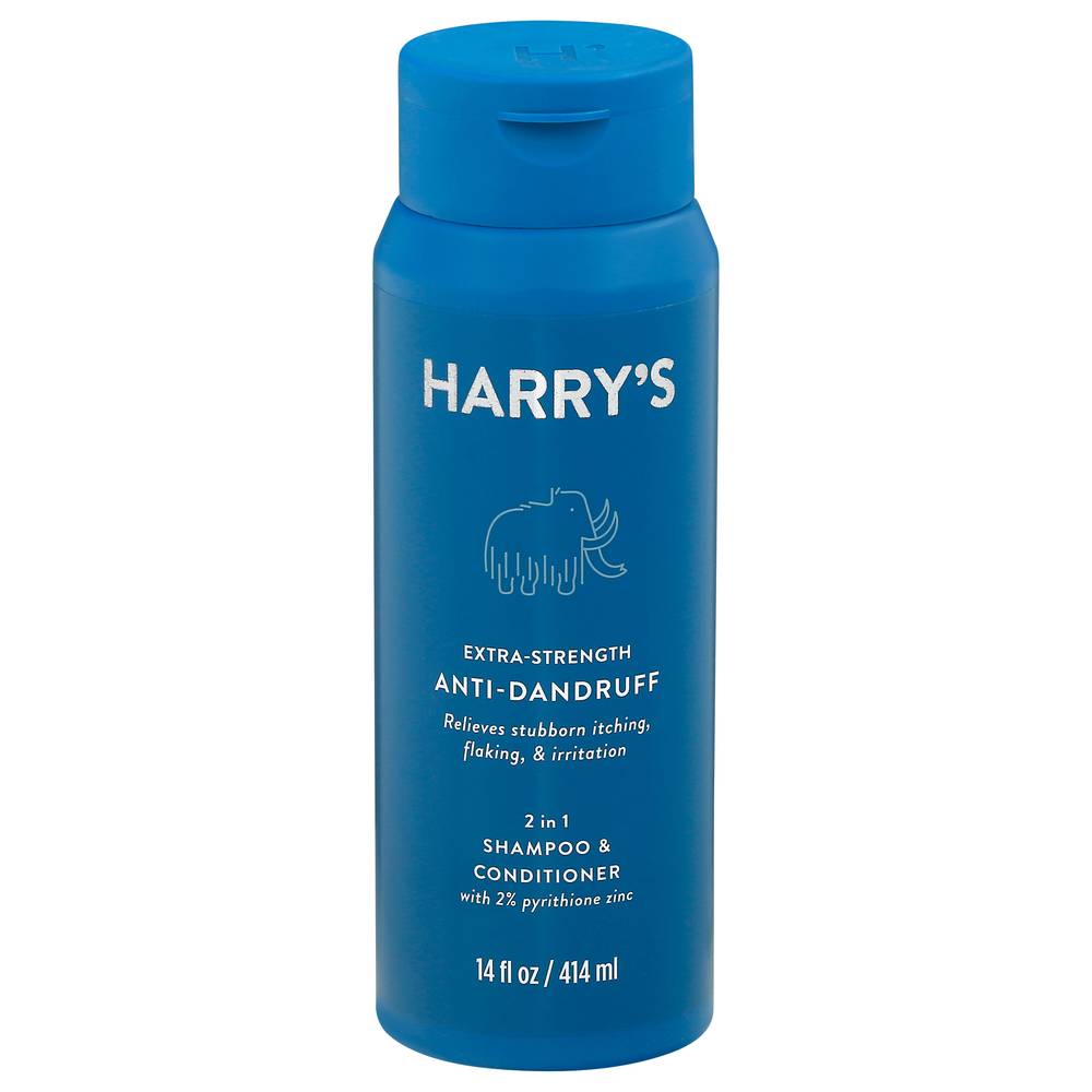 Harry's Extra-Strength Anti-Dandruff 2 in 1 Shampoo & Conditioner (14 fl oz)