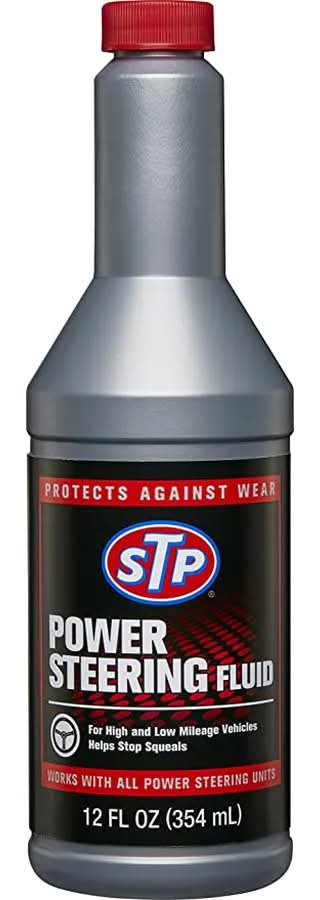 STP High Mileage Power Steering Fluid and Stop Leak