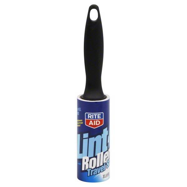 Rite Aid Lint Roller, Travel Size, 30 Layers