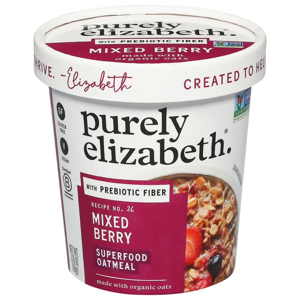 Purely Elizabeth Superfood Oatmeal, Mixed Berry (1.76 oz)